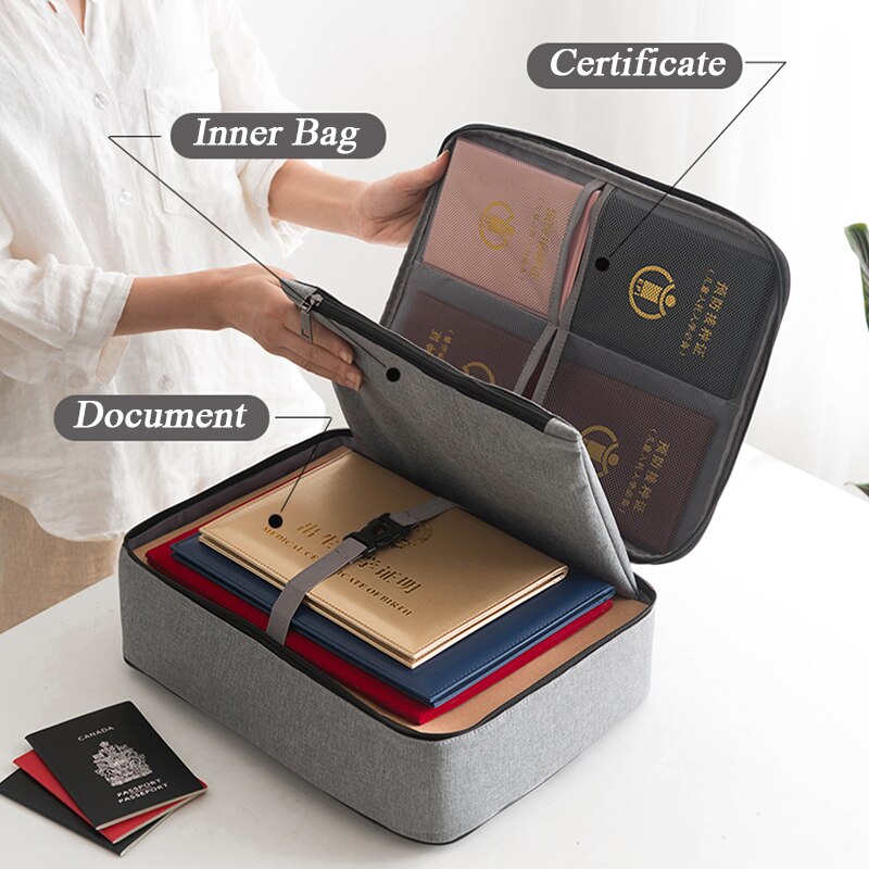 2Pcs Portable Large Packing Cubes Waterproof Hand Luggage Travel Organizer Bag Pouch Password Waterproof File Folder Duffle Bag