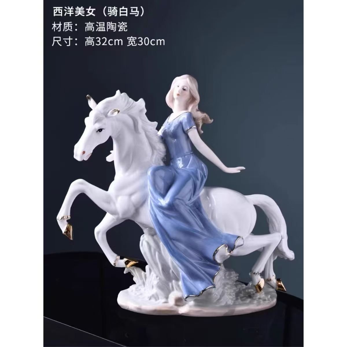 Decoración moderna para el hogar, artesanía de cerámica, figura de chica bonita, estatua, adornos europeos, vitrina de exhibición,