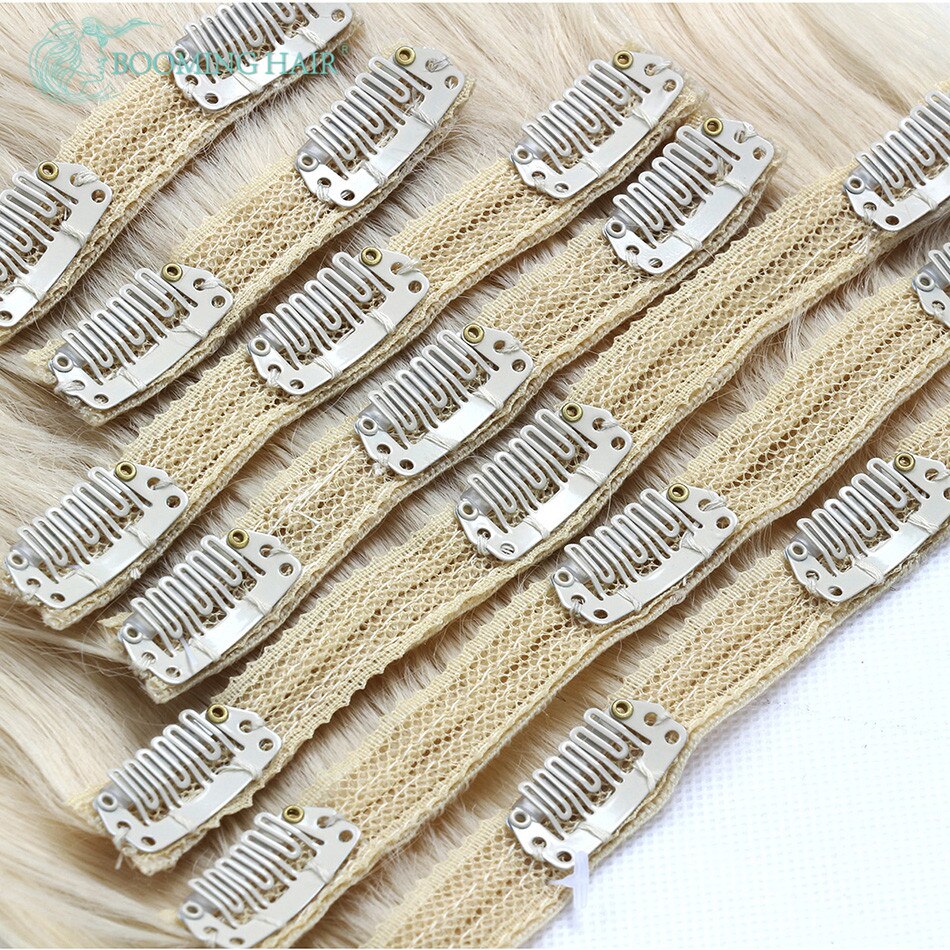 Synthetic Hair Extensions Long Straight 7PCS/Set 24 Inches 20 Clips Long Straight Hair Extension By BOOMING HAIR