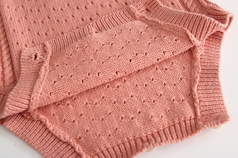 Gebreide babykleding herfst baby romper meisje jumpsuit holle lange mouw baby baby meisje romper trui kleding baby onesie