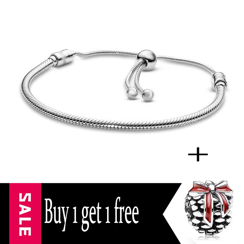Nuovi Regali Di Natale del Braccialetto di Fascino per Gli Uomini E Le Donne Con Regolabile In Argento-placcato I Braccialetti, di marca Del Braccialetto di Gioielli Per Bambini: 925-10