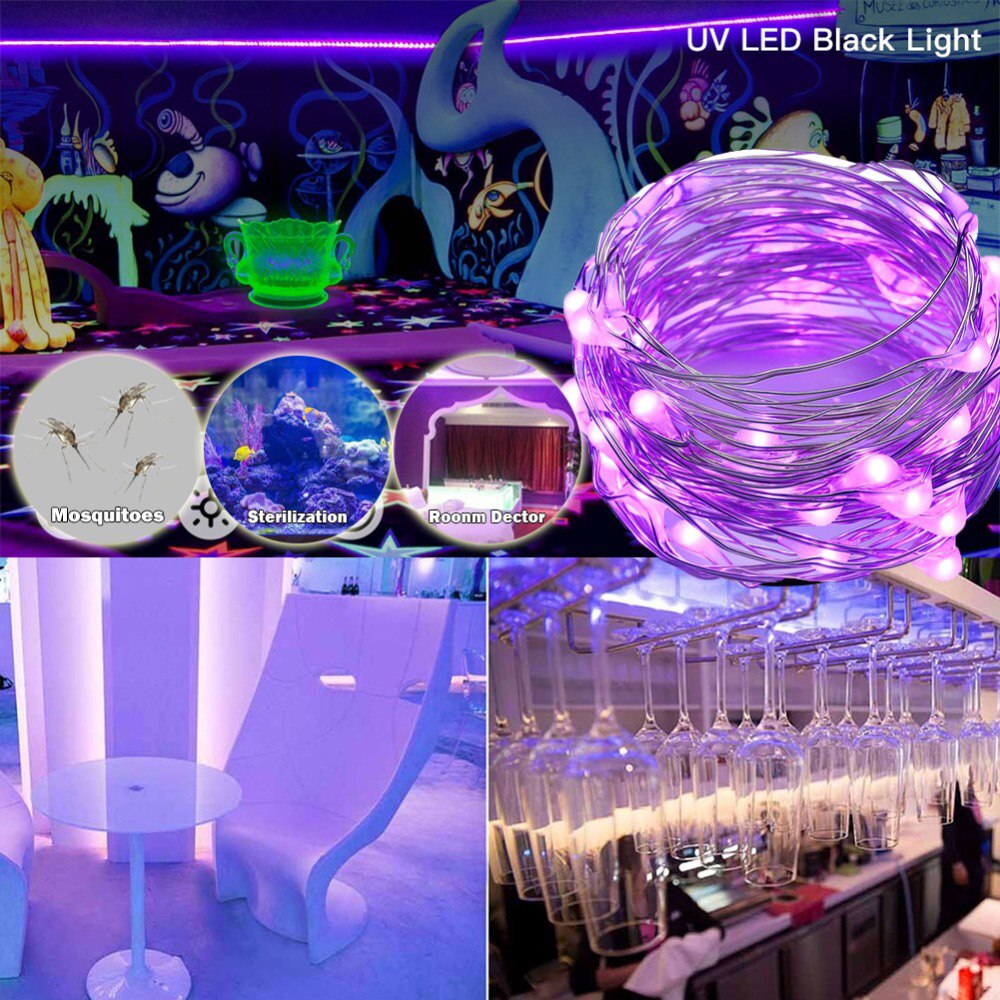 10m barre lampe à LED étanche scène germicide maison hantée Ultraviolet lumière noire Uv chaîne Festival fête décoration de la maison