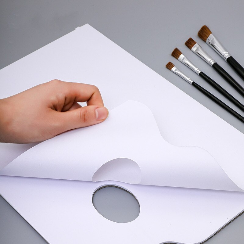 Paper Palette Watercolor Oil Paint Gouache Acrylic Palette Acuarelas Profesionales 30sheets Paper Paleta Artist Painting Palette