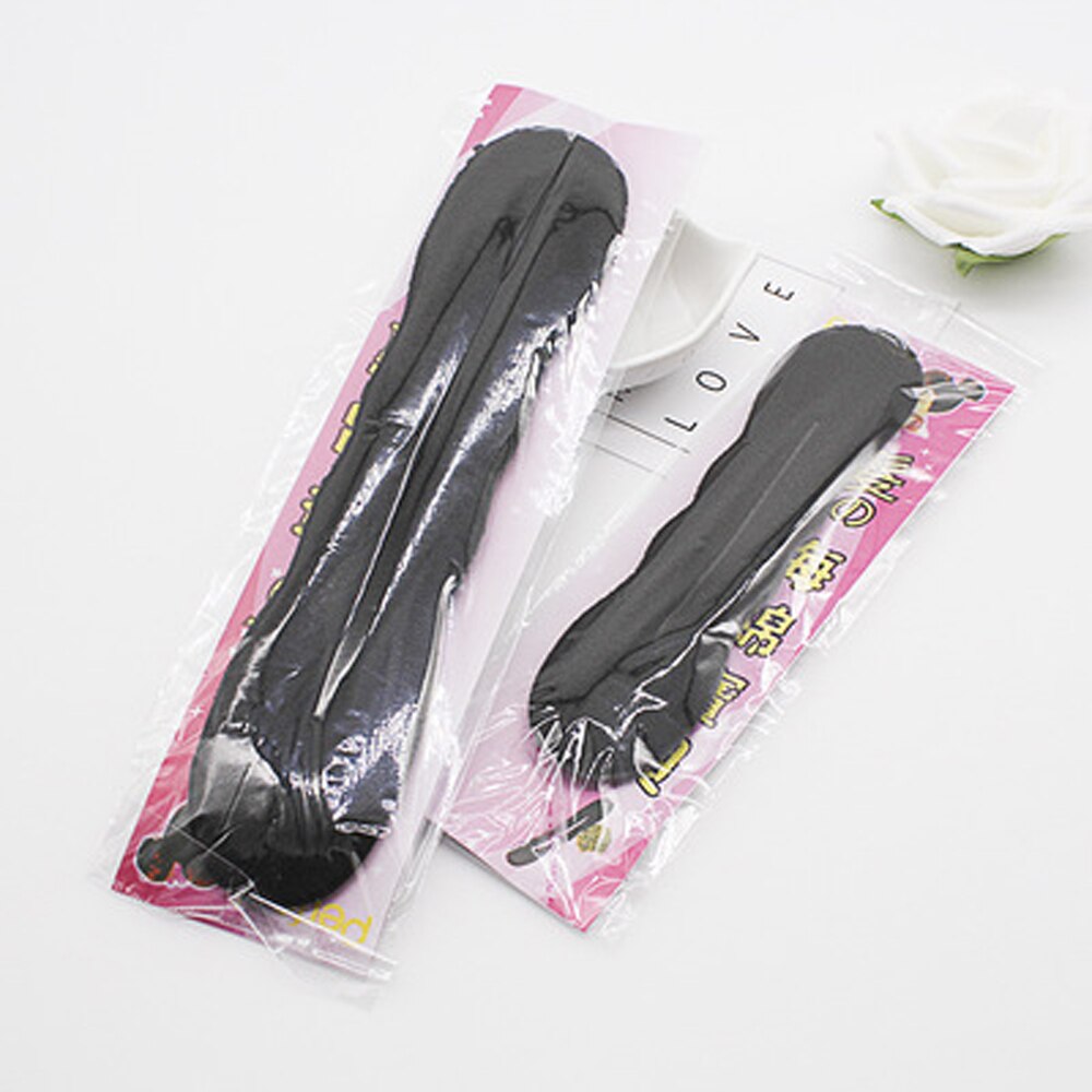 Esponja para penteado cabelo beleza mágica preta, esponja para criar penteados em cabelo com rosca e rabo de cavalo 2 tamanhos l (22.5cm)/s (17.5cm)