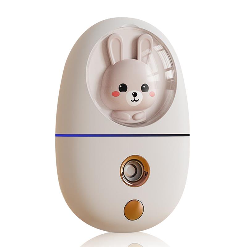 Mini Humidifier Diffuser Nano Spray Water Replenisher Water Diffuser Face Wireless Humidifier Rechargeable Mist Maker Fogger: white