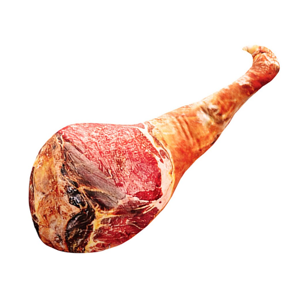1 almohada de jamón Artificial, almohada de broma de , divertida almohada de muñeca, broma, tocino, almohada de dibujo de comida creativa, almohada para Bar Par KTV: Default Title