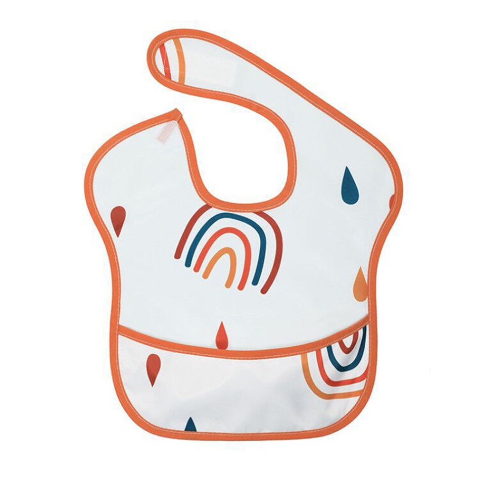 Balleenshiny crianças à prova dwaterproof água macacão pintura do bebê anti-sujo roupas da criança aventais cor raindrops babadores do bebê saliva toalhas: 9