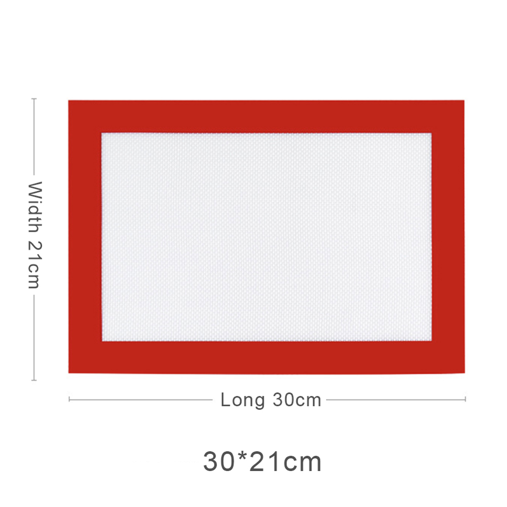 Durable Silicone Baking Mat Non-Stick Cookies Sheet Oven Mat Healthy Homewares Home Reuseable Baking Mat Easy to Clean: A  2pcs