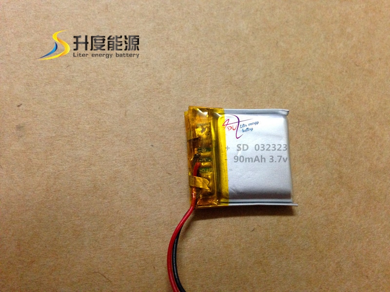 selling! lithium 032323 li-polymer 3.7v 90mah lithium polymer batterey with PCB for digital products