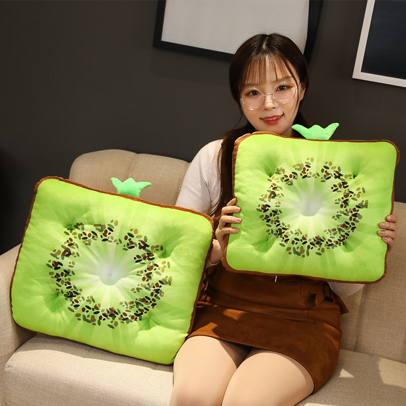 3d kawaii simulation vandmelon citron frugt blød pude plys sødt legetøj sofa pude fyldt hjem bil dekoration børn pige