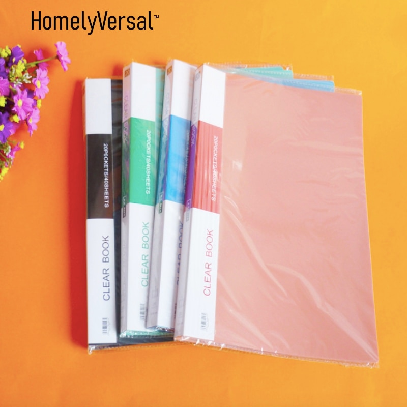 30 pockets A4 file tray Students folder plastic A4 data filling office bag Paper Document Organizer Folder