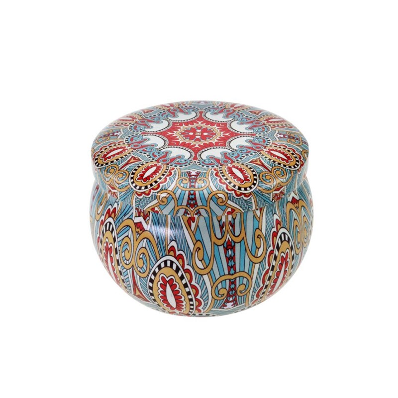 10 stuks mini blikken doosjes voor kaarsen, balsem, ronde lege potten voor sieraden, cosmetica, make-upcrème, haarwax, doosje: Stijl -20