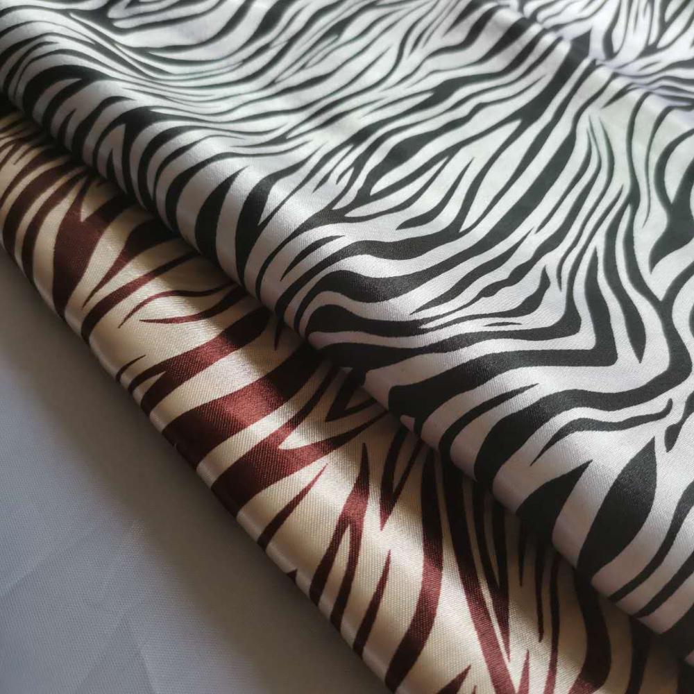 Zebra diy håndværk satin stof blankt håndværk stof blødt væv tilda diy tørklæde bånd dekoration stof