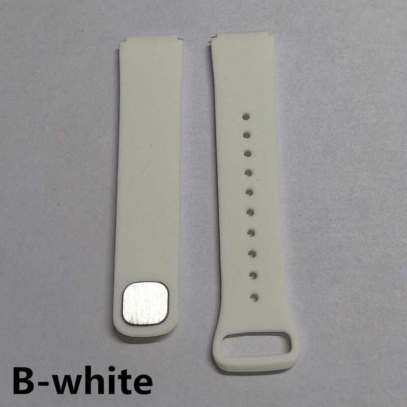 Amynikeer 100% Originele Riem B57 Originele Band Fabriek Biedt Siliconen Band 10 Kleuren Voor Smart Armband B57 Smart Watch: b-white