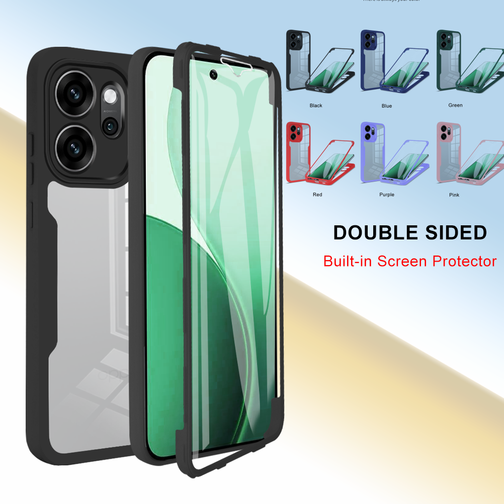 Funda protectora de cuerpo completo a prueba de golpes para OPPO Reno 14F 14 Pro Reno14 F 5G, funda protectora de pantalla, Coque Fundas