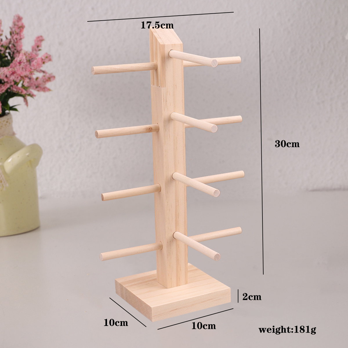 Estantes de exhibición de gafas de sol de madera multicapa, soporte de exhibición para gafas, soporte de joyería para múltiples pares, escaparate de gafas para mujer: Rojo