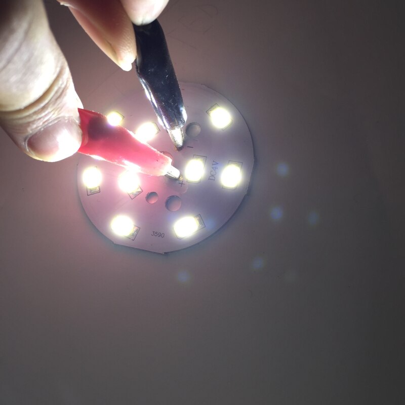 10pcs Small round light board 4 V strips light plate 50 mm circular lamp board led small round light board 5 W