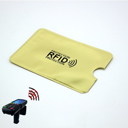 5pc Anti Rfid Wallet Blocking Reader Lock Card Holder Id Bank Card Case Protection Aluminium Metal Smart Anti-theft Credit Cards: 2