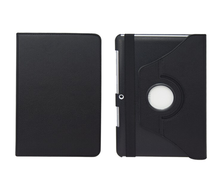 360 Degree Rotating PU Leather Case Cover For Samsung Galaxy Tab 2 10.1 P5100 P5110 P7500 P7510: Black