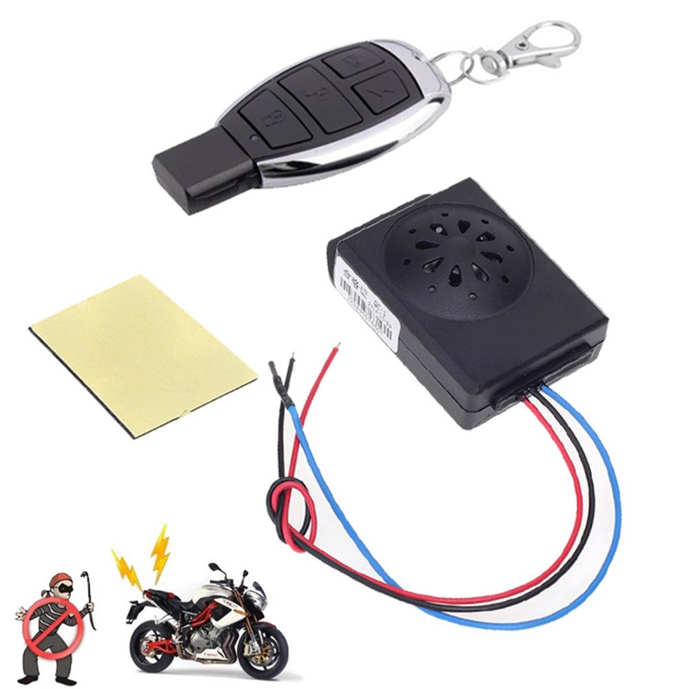 Master racing motorcykel alarm scooter moto tyverisikrings alarmsystem  dc 12v motorcykel alarmer med fjernbetjening