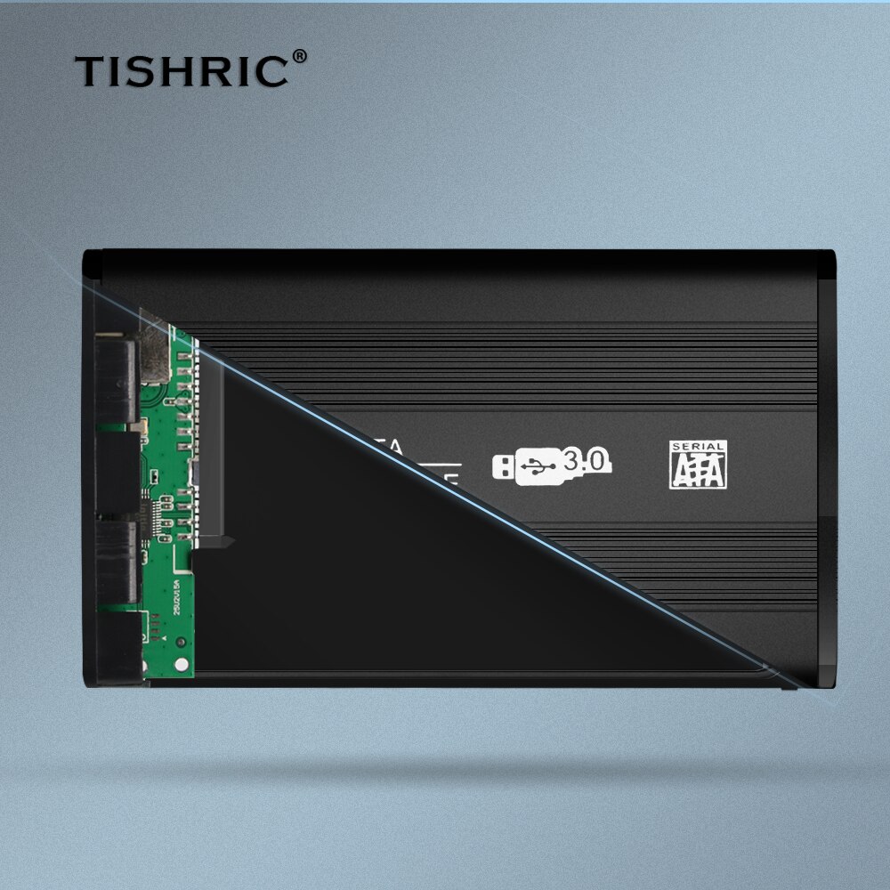 TISHRIC Hdd Case Usb 2.0 To Sata Support 8 TB External Hard Drive Case Hdd Enclosure Hard Disk Case 2 5 Hard Disk Enclosure