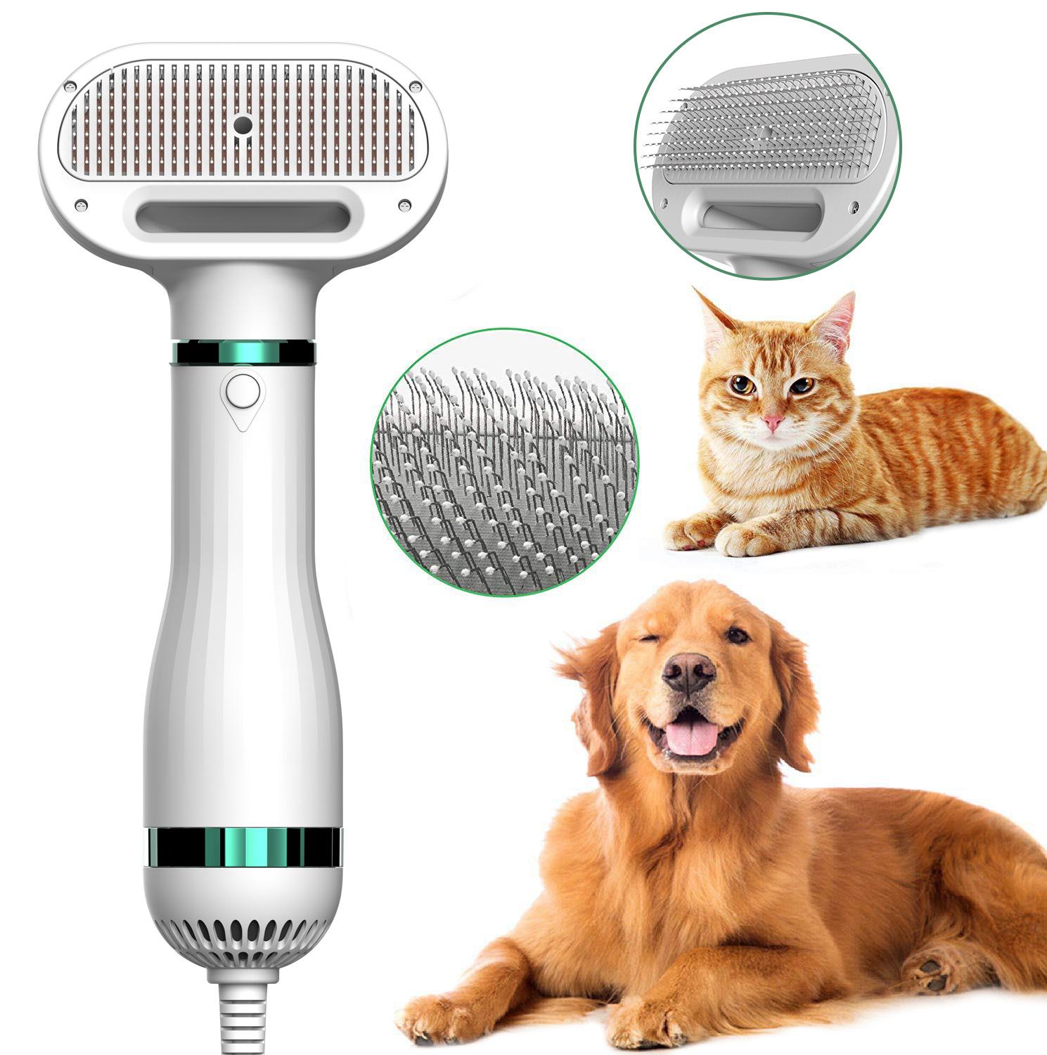 Low Tempreture & Noise Pet Dryer Comb Dog and Cats Grooming Comb Pet Dog Hair Dryer Gooming Comb Cat Hair Dryer Comb