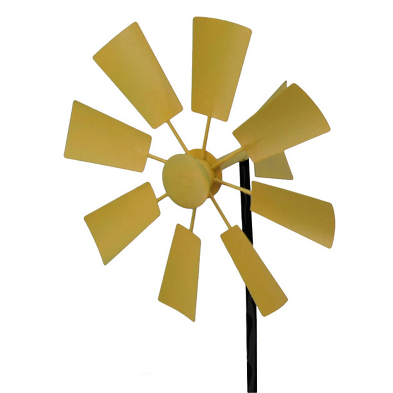 Lawn Pinwheels Wind Spinners Garden Courtyard Decor Windmill Pinwheel Wind Spinner Outdoor Terrace Patio Lawn Ornament: YELLOW