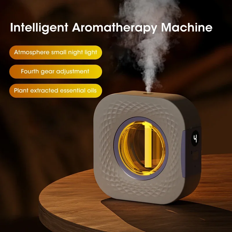 Difusor de Aroma inteligente purificador de aire pantalla Digital aceites esenciales de plantas 4 engranajes montaje en pared mesa carga USB sala de estar