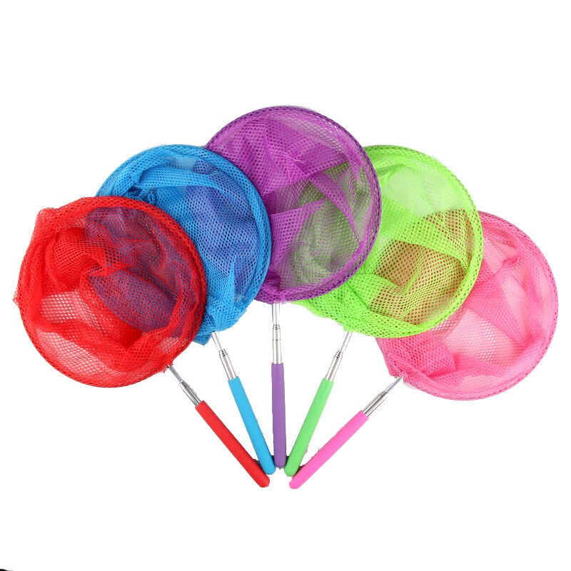 Pliant résille télescopique petit poisson extensible jusqu'à 83cm enfants papillon Net attraper insectes insectes jouets pour enfants jeu