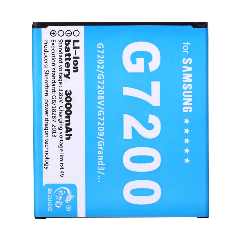 3000 mah hoge capaciteit EB-BG720CBC batterij originele Voor Samsung Voor GALAXY Grand Max G7200 g7208v g7202 g7209