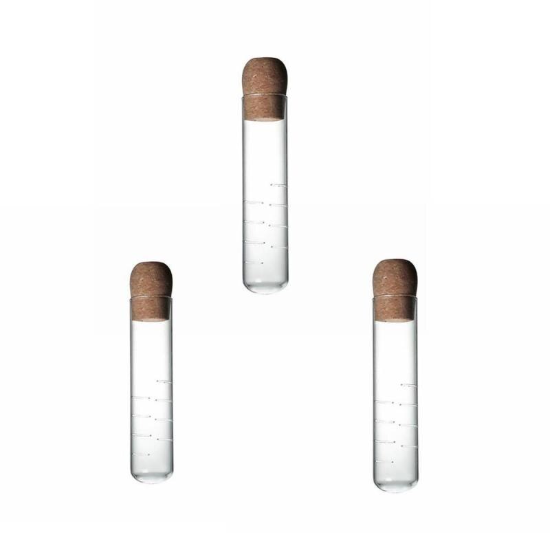 1/2/3 PCS Glass Tea Infuser Pipe Transparent Tea Drain Heat Resistant Leisure Test Tube Tea Strainer For Mug Tea Maker: 3pcs