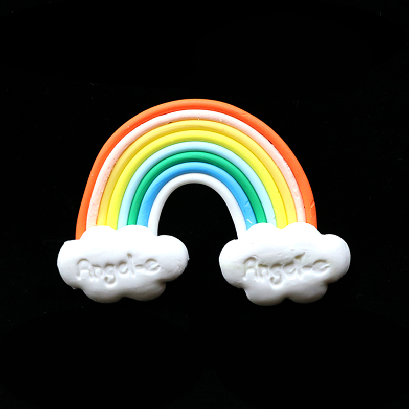 1 pcs birthday cake topper 3D rainbow star cake decoration for baby shower kids birthday party wedding favor supplies