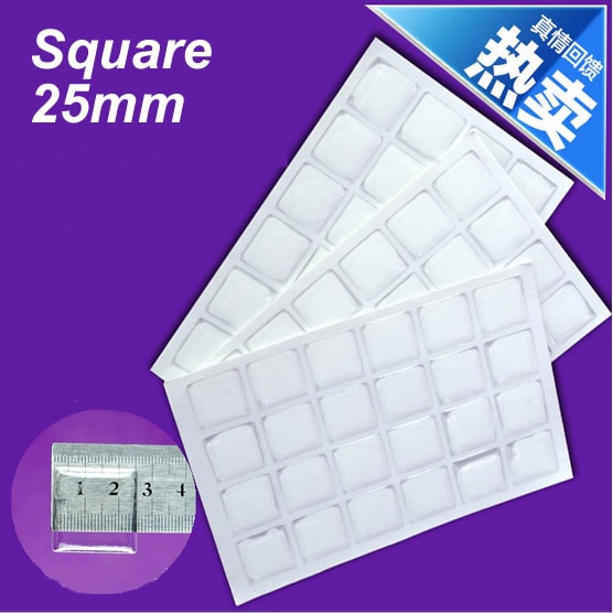 10 stks Clear Plein Epoxy Koepels Hars Stickers 25mm Voor Foto Craft Sieraden Maken (K05336)