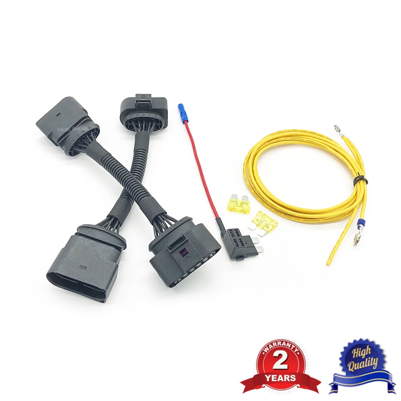 For vw transporter  t5 to t5.1 facelift ajovalojen muuntosovitin johtosarjan liitin