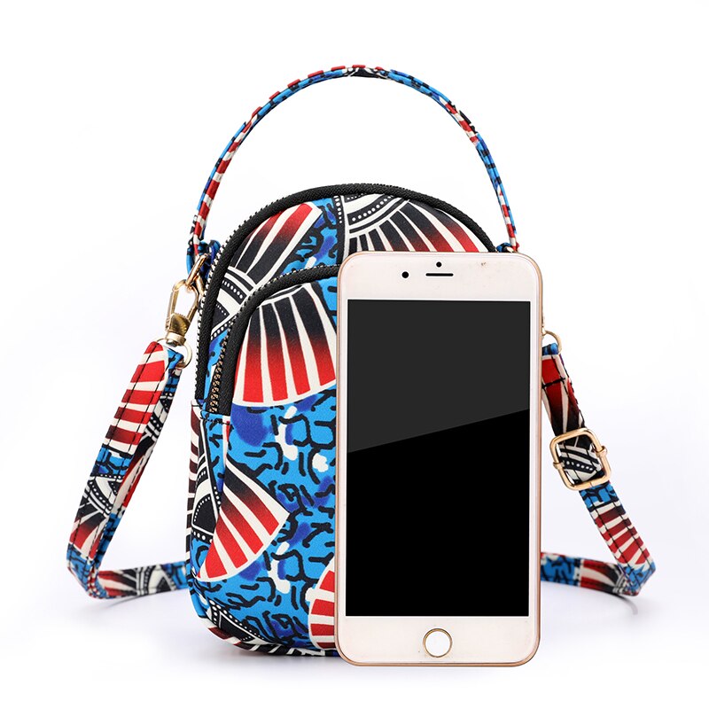 Nicole &amp; Co 2022 Mini Schoudertas Toevallige Nylon Doek Tas Multi-Compartiment Rits Tas Mobiele Telefoon Kleine Portemonnee vierkante Tas