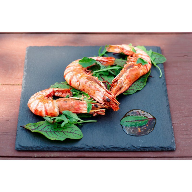 SET DE 4 PLATOS DE PIZARRA JOCCA. PIEDRA NEGRA SOLIDA RECTANGULAR. BANDEJA PARA COMIDA. PERFECTO PARA SUSHI, BARBACOA, BISTEC...