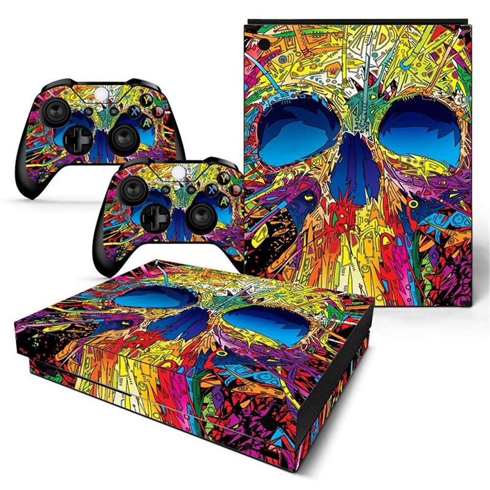 Game Full Cover Skin Console &amp; Controller Decal Stickers for Xbox One X Skin Stickers Vinyl: TN-XBONEX-0892