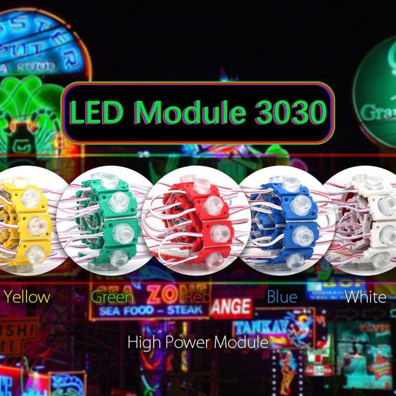 20 kpl led-moduuli mainosvalo 3030 smd 5w vedenpitävä erittäin kirkas led-kyltti taustavalot ulkona valkoinen led-nauhavalo