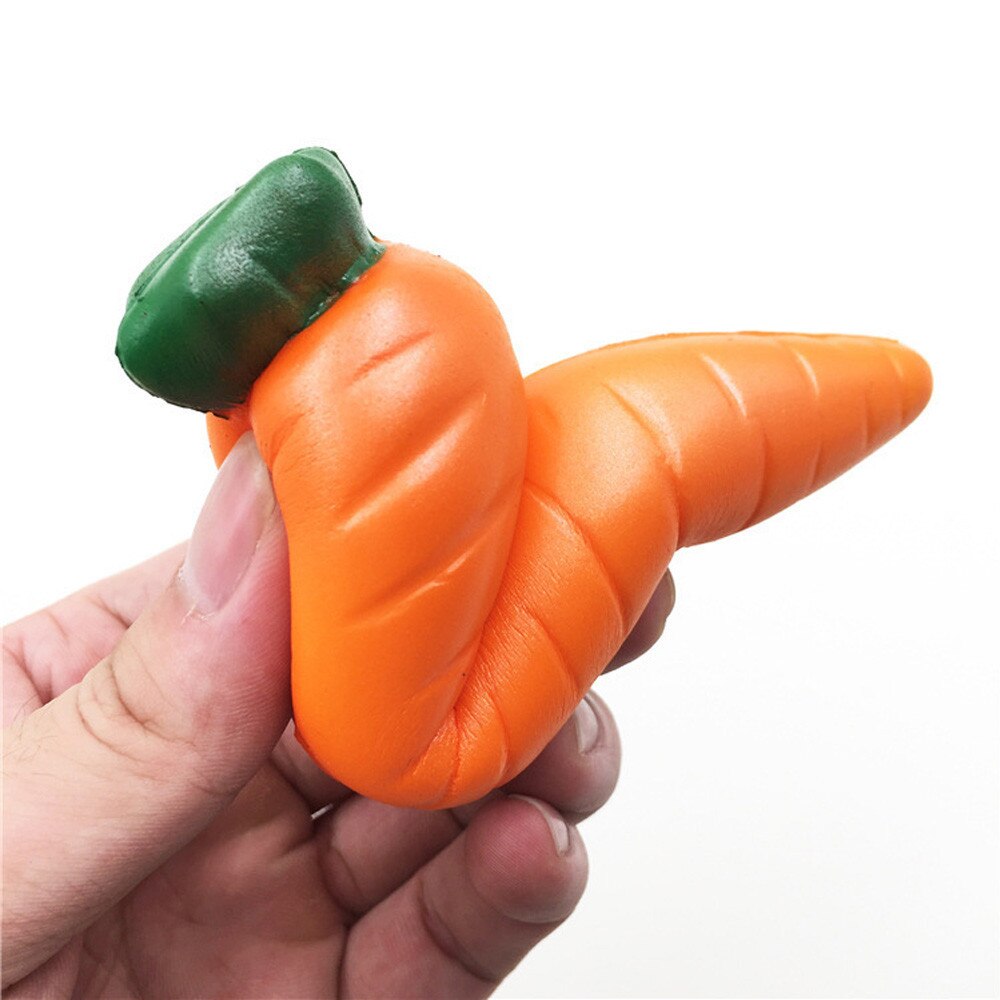 Simulation Carrot Slow Rising Stretch Toy Window Display Photography Props Kitchen Toy Figure Collection #A