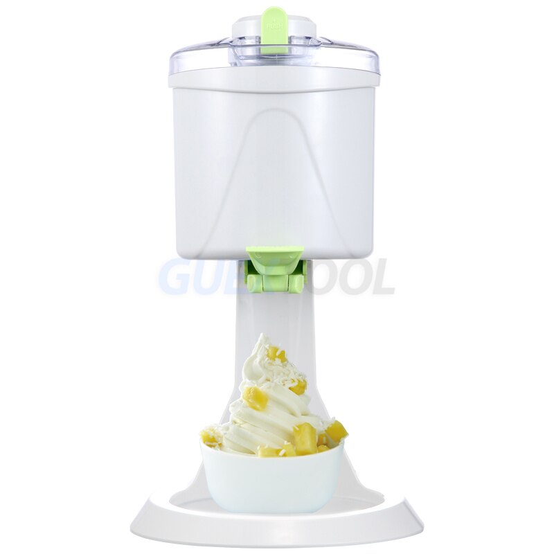 1L Desktop Ice Cream Machine Household Automatic Hard Cone Ice Cream Machine Large Capacity DIY Fruit Ice Cream Maker