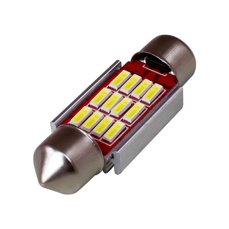 1Pcs 31Mm 36Mm 39Mm 42Mm C5W C10W Super Heldere 12 Smd 4014 Led auto Festoen Lamp Auto Lichtkoepel Interieur Lamp Wit