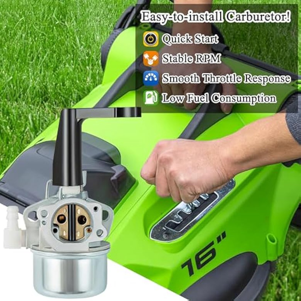 696065 697422 Vergaser für Briggs&Stratton 110402 110412 215369 5 PS, 5,5 PS, 6 PS, 6,5 PS, 7 PS, Pinne-Motorvergaser mit Dichtung