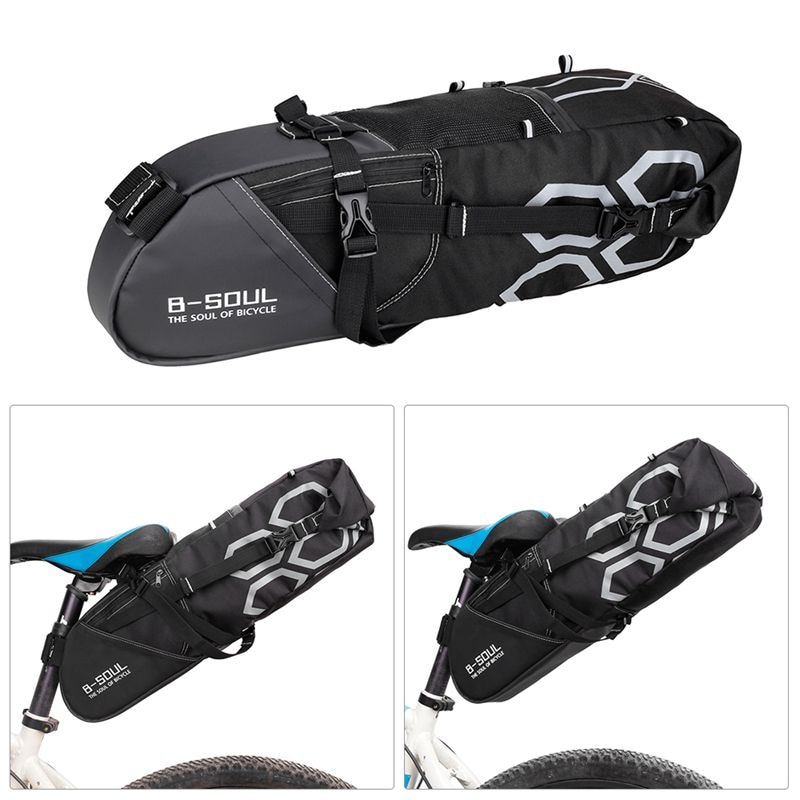 B-soul 10l fietstas fietstas voor achterop de fiets, opbergtas voor fietszadel, zadeltas, fietstas voor casco cycling