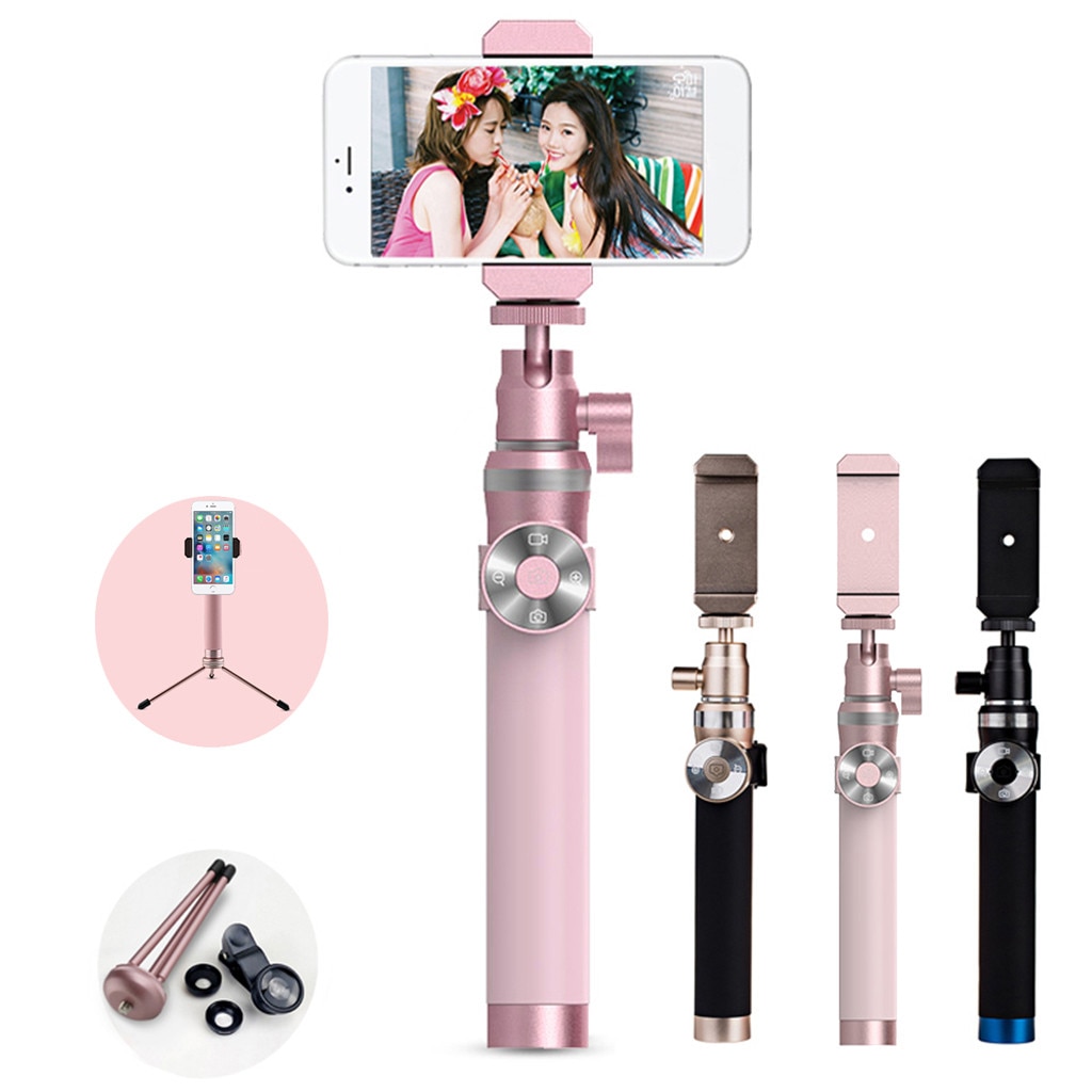 3 in 1 Draadloze Bluetooth selfie Stok statief multifunctionele camera mobiele telefoon met afstandsbediening selfie stok z0802