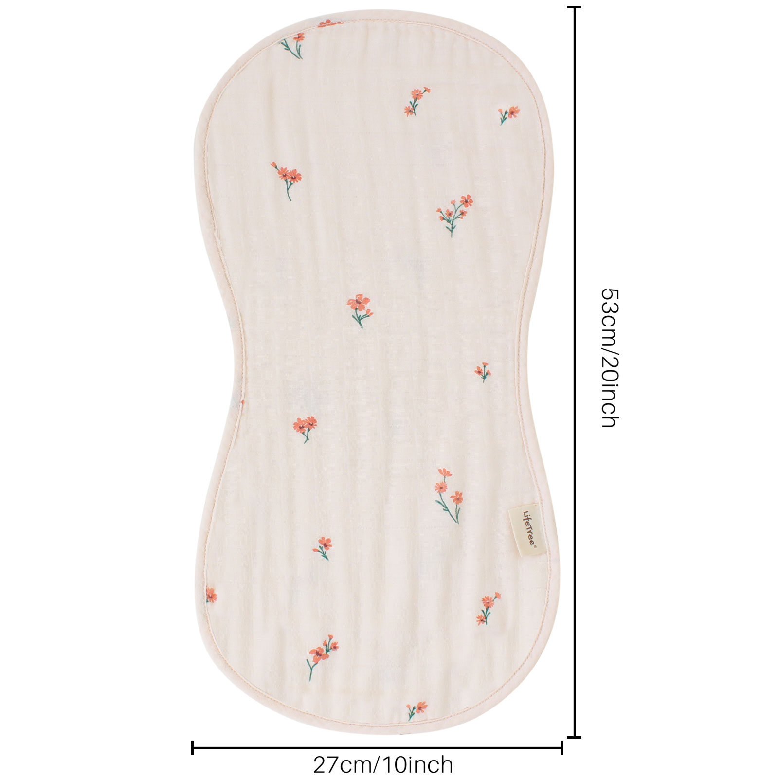 Baberos para bebé, trapos de baba de bebé, paños de muselina de algodón de bambú suave, paño para eructar: Floral