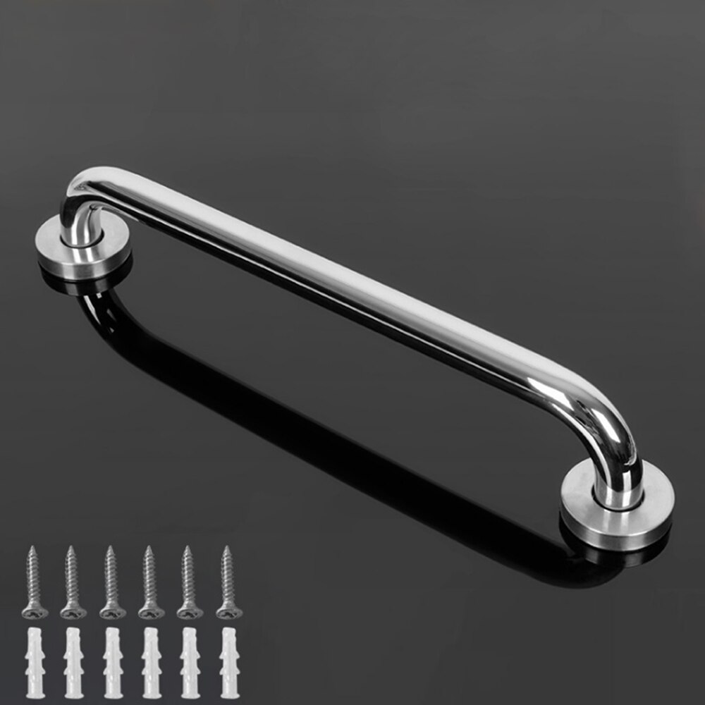 2 stk rustfrit stål 30/40/50cm badeværelses badekar gribehåndtag badeværelse bruser sikkerhedsstøtte håndklæde håndklædeholder