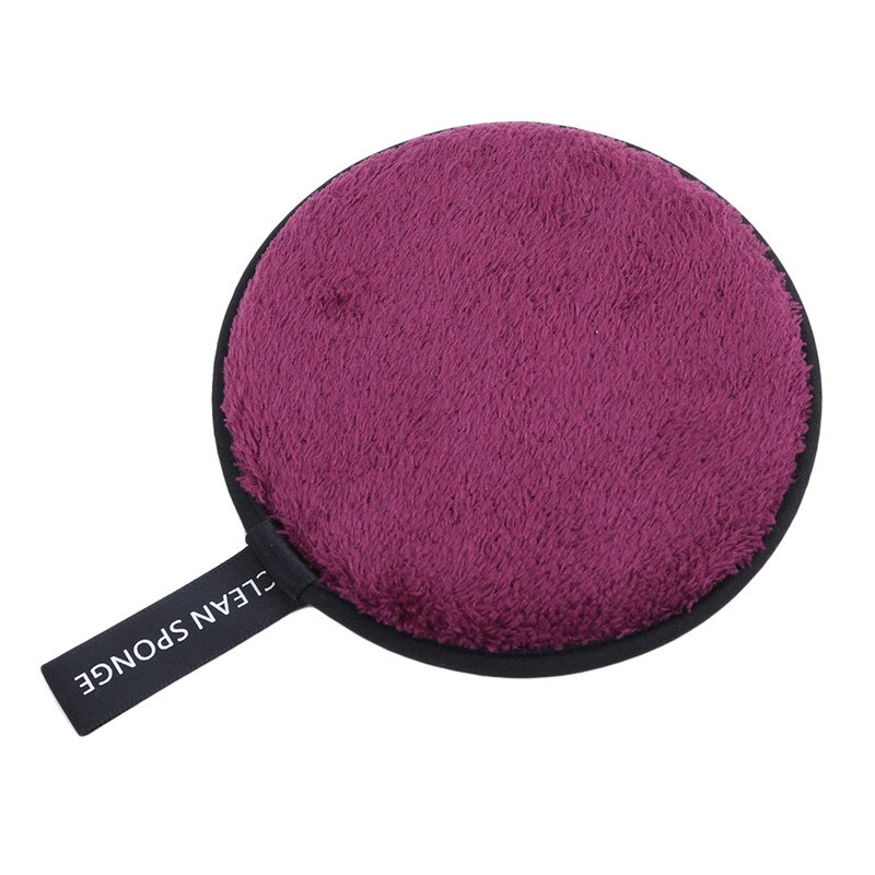 Zachte, veelkleurige make-up puff, microvezel spons, doekje, make-up remover, gezichtsreiniger, make-up tool, schoonheid, koreaanse buffy: Paars