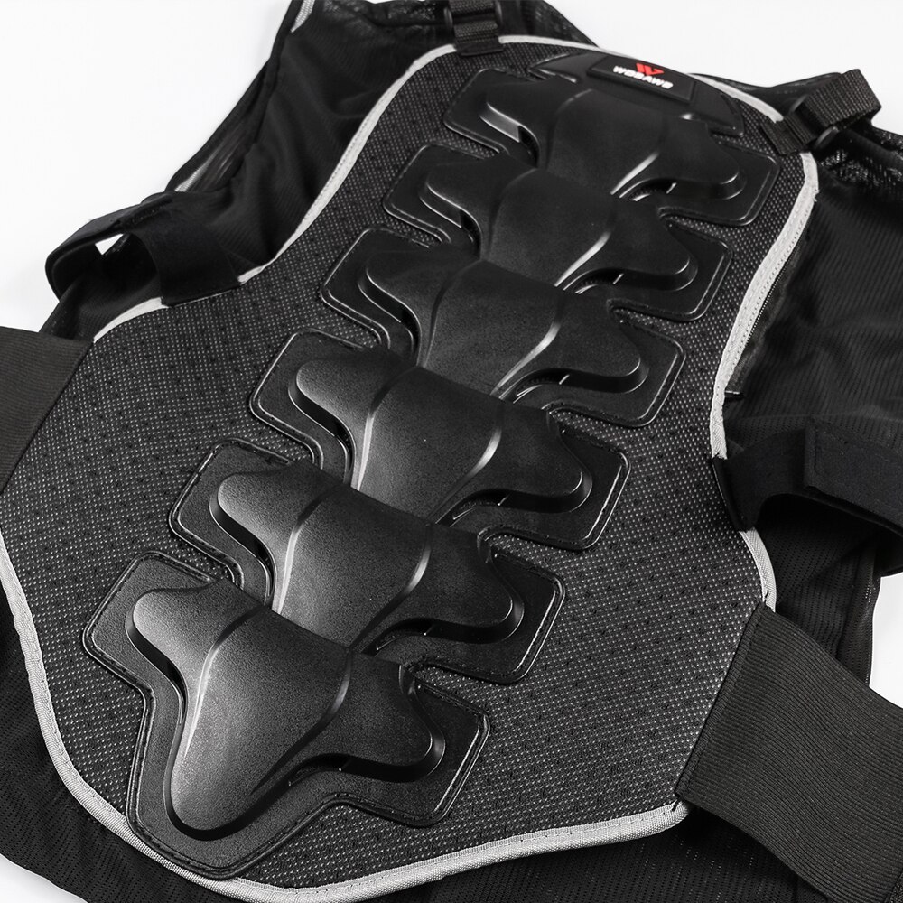 WOSAWE Motorcycle Jacket Chest protect Back Support Body Armor Motocross Off-Road Motorcycle Hip Pad Alloy Steel Gloves Kneepad