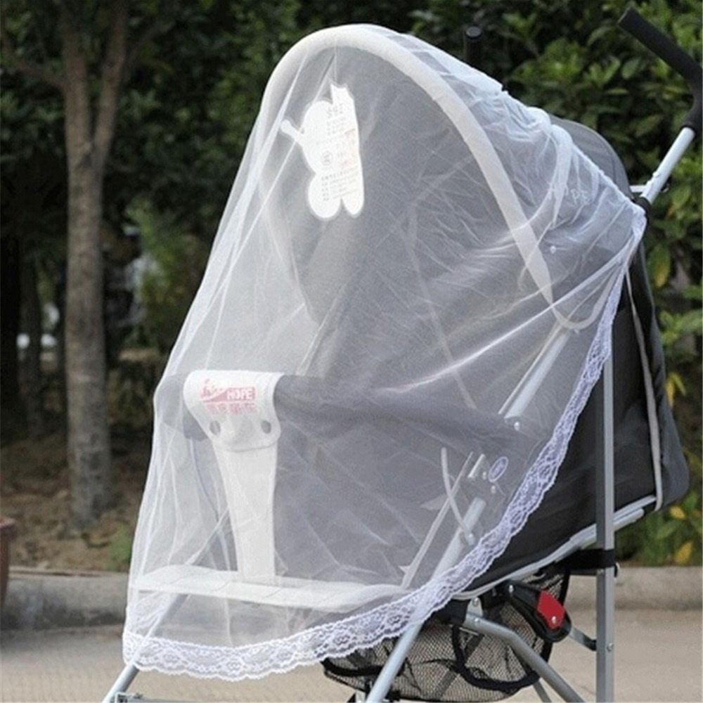 Filet à moustiquaire pour poussette de bébé 105x75cm | Filet universel de sécurité pour voiture, berceau de poussette, moustiquaire pour lit