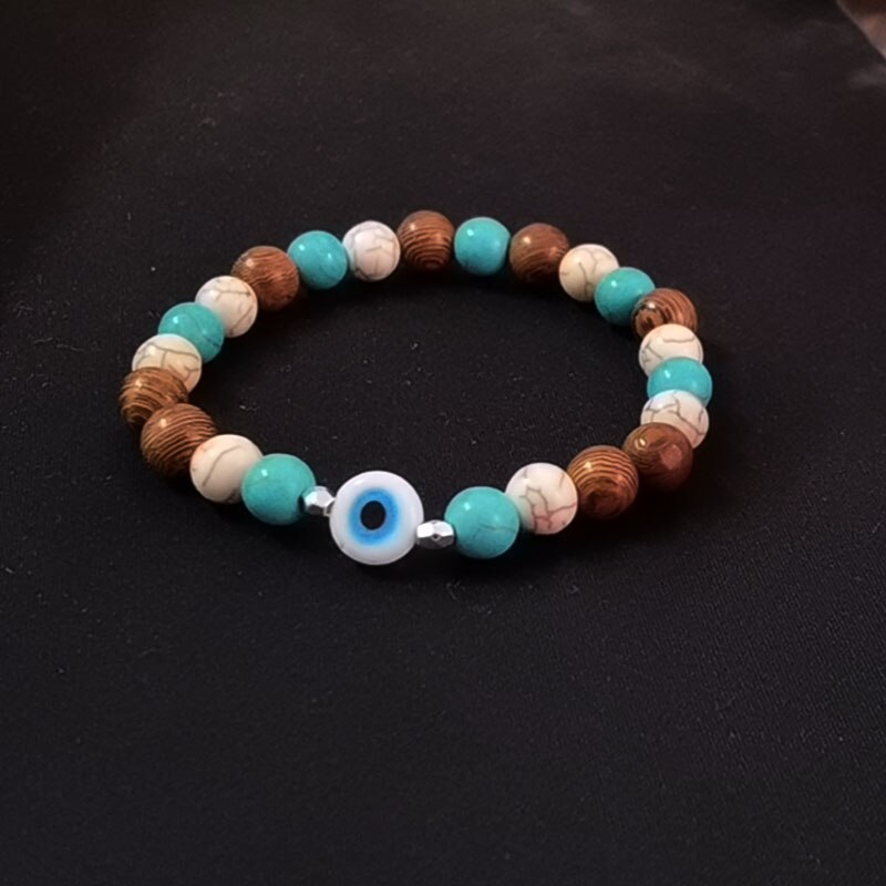 Evil Eye Bracelet, Mens Bracelet, Evil Eye Charm, Protection Bracelet